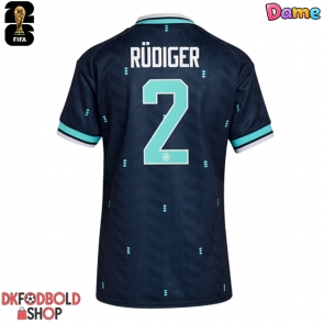 Tyskland Antonio Rudiger #2 Udebanetrøje Dame VM 2026 Kort ærmer